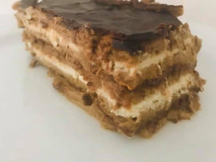 Tarta de galletas y chocolate