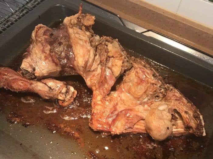 Cordero lechal asado