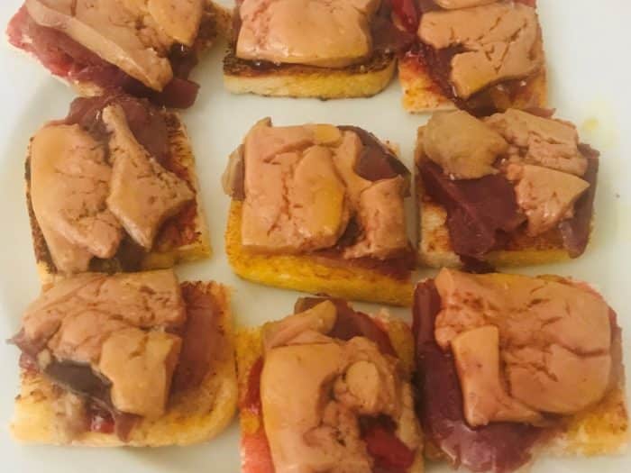 Tosta de ibérico y foie