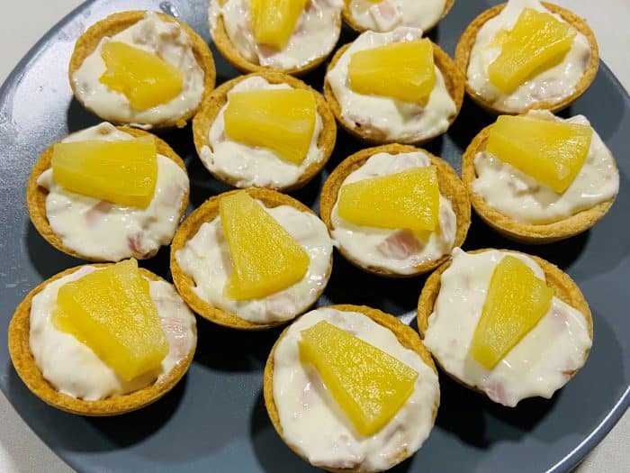 Tartaleta de queso y jamón
