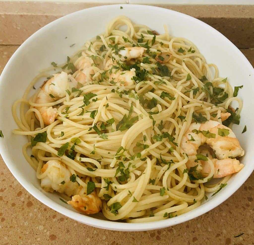 Espaguetis con langostinos al ajillo – Geradvisor